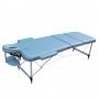 Портативний масажний стіл Zenet ZET-1049 розмір M блакитний